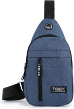 Bolsa Tiracolo Transversal Impermeável H2F STORE: compacta, leve e ideal para uso diário e viagens
