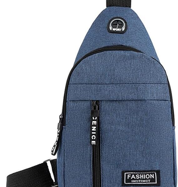 Bolsa Tiracolo Transversal Impermeável H2F STORE: compacta, leve e ideal para uso diário e viagens
