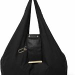 Bolsa Tote Chaveiro Dobrável Premium: compacta, leve, impermeável e espaçosa para compras, viagem e uso diário.