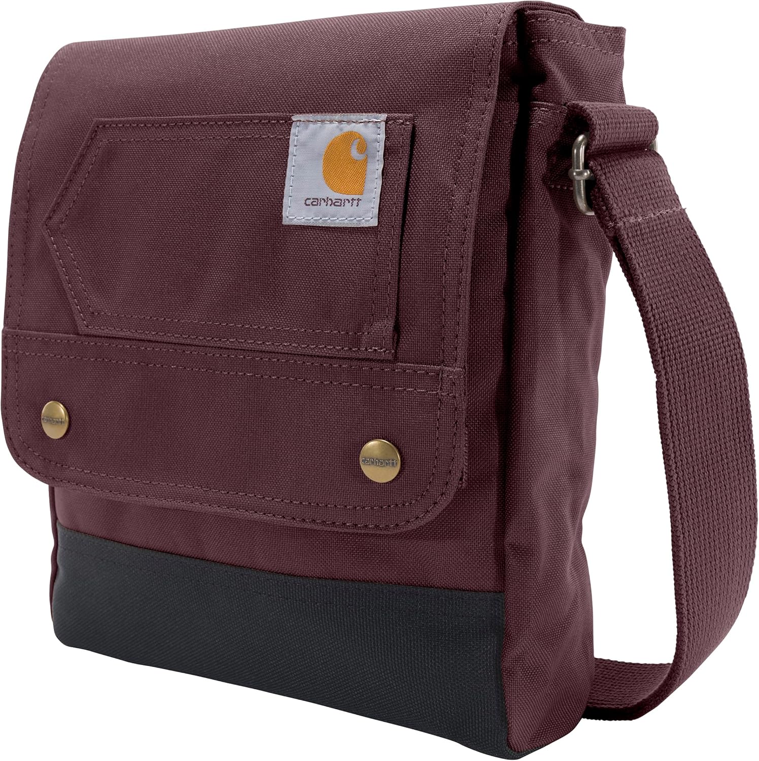 Bolsa crossbody Carhartt resistente, ajustável e impermeável, com aba de Bolsa crossbody Carhartt resistente, ajustável e impermeável, com aba de fácil acesso para levar seus essenciais com segurança.