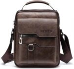Bolsa de Ombro Masculina em Couro para trabalho e dia a dia, com estilo executivo e casual aliado à praticidade.