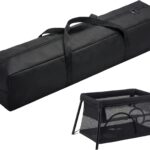 Bolsa de armazenamento para mini berço Pamo Babe com forro impermeável e alça reforçada para viagem e proteção