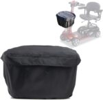 Bolsa de compras frontal impermeável para scooter de mobilidade: protege e mantém seus itens privados com zíper superior.