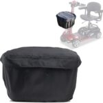 Bolsa de compras frontal impermeável para scooter de mobilidade: protege e mantém seus itens privados com zíper superior.