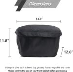 Bolsa de compras frontal impermeável para scooter de mobilidade: protege e mantém seus itens privados com zíper superior. - Imagem 2