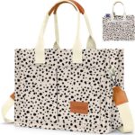 Bolsa de lona feminina com bolsos: prática, versátil e ideal para trabalho, ombro ou transversal.