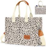 Bolsa de lona feminina com bolsos: prática, versátil e ideal para trabalho, ombro ou transversal.