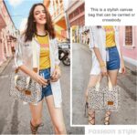 Bolsa de lona feminina com bolsos: prática, versátil e ideal para trabalho, ombro ou transversal. - Imagem 2