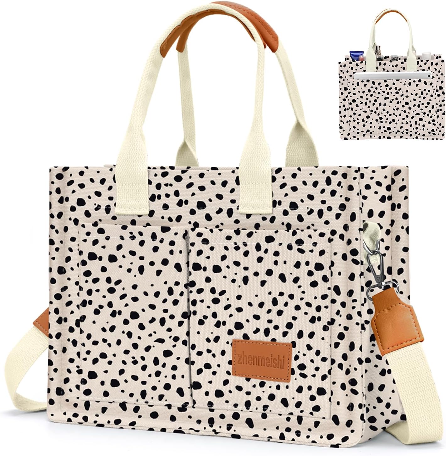 Bolsa de lona feminina com bolsos: prática, versátil e ideal Bolsa de lona feminina com bolsos: prática, versátil e ideal para trabalho, ombro ou transversal.