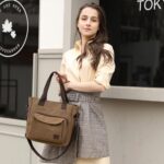 Bolsa de ombro vintage Dusfbb-1610 ZHIERNA feminina: estilo clássico, leve e prática para o dia a dia. - Imagem 2