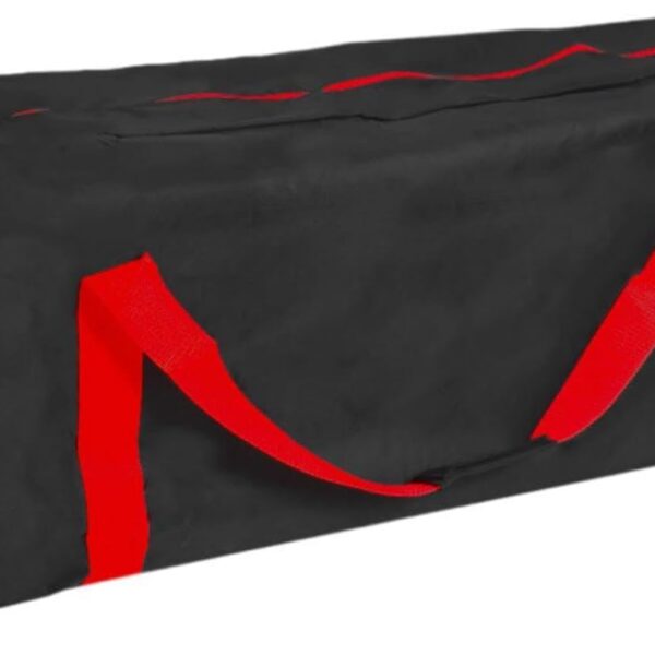Bolsa dobrável para bicicleta elétrica resistente, impermeável e multifuncional para transporte e viagens, preto e vermelho