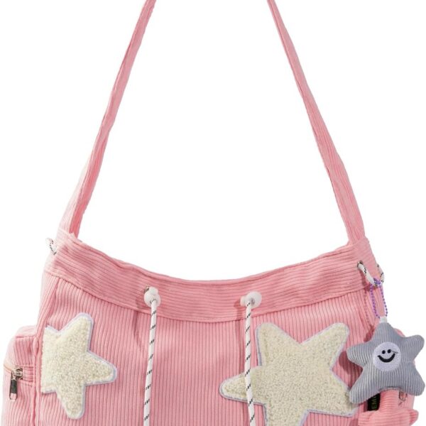 Bolsa feminina carteiro casual com grande capacidade: leve, prática e versátil para usar na mão, ombro ou transversal