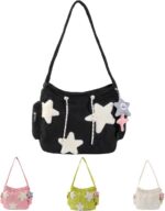 Bolsa feminina estilo carteiro: grande capacidade, leve, casual e versátil para usar na mão, ombro ou transversal.