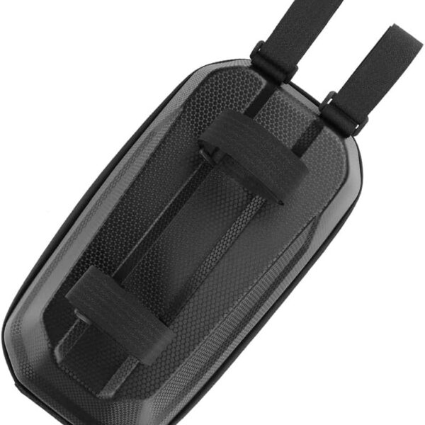 Bolsa frontal 3L para scooter e bike elétrica: rígida, à prova d’água e fácil de instalar, com espaço seguro para essenciais.