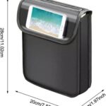 Bolsa para scooter elétrica com suporte de celular, à prova d’água e grande capacidade, ideal para organizar seus itens com segurança
