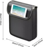 Bolsa para scooter elétrica com suporte de celular, à prova d’água e grande capacidade, ideal para organizar seus itens com segurança