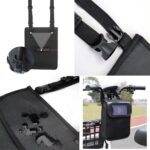 Bolsa para scooter elétrica com suporte de celular, à prova d’água e grande capacidade, ideal para organizar seus itens com segurança - Imagem 2