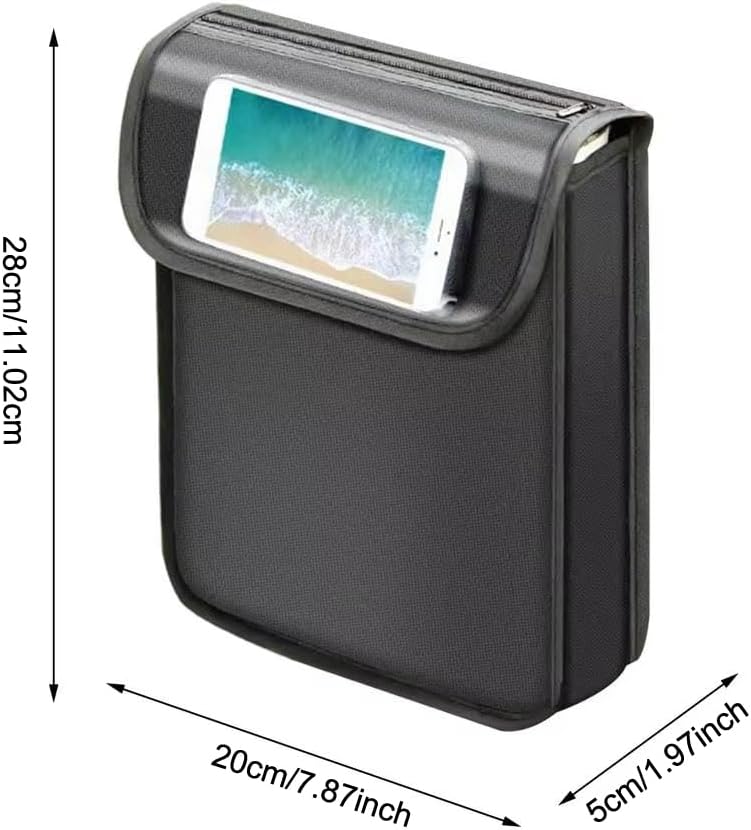 Bolsa para scooter elétrica com suporte de celular, à prova Bolsa para scooter elétrica com suporte de celular, à prova d’água e grande capacidade, ideal para organizar seus itens com segurança