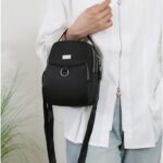 Bolsa tiracolo feminina pequena e leve: resistente à água, com vários bolsos para viagem e uso diário