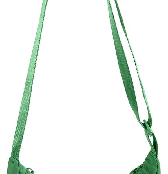 Bolsa tiracolo leve de nylon, compacta e versátil para viagem e uso diário, ideal para homens e mulheres