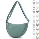 Bolsa transversal BESMART impermeável e leve, estilo casual unissex, ideal para viagens e uso diário, verde.