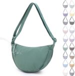 Bolsa transversal BESMART impermeável e leve, estilo casual unissex, ideal para viagens e uso diário, verde.
