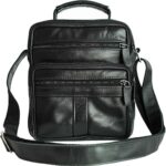 Bolsa transversal em couro legítimo, média, unissex e anti furto: estilo, segurança e praticidade para o dia a dia.