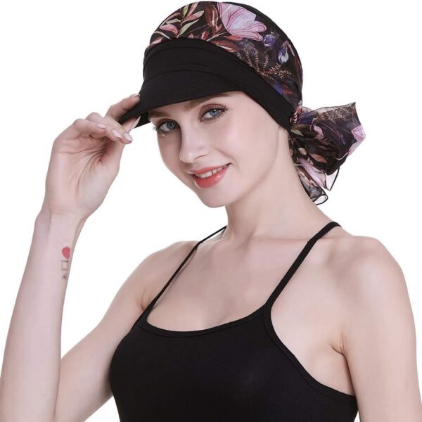 Boné de jornaleiro feminino para quimioterapia: conforto, cobertura total e estilo elegante para perda de cabelo o ano todo