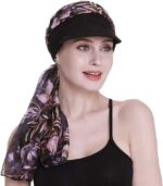 Boné de jornaleiro feminino para quimioterapia: conforto, cobertura total e estilo elegante para perda de cabelo o ano todo - Imagem 2