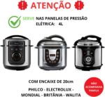 Borracha de vedação para tampa de panela de pressão elétrica 4L Mondial Pratic Cook: vedação segura e reposição ideal. - Imagem 2