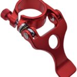 Braçadeira de selim dobrável em alumínio 40 mm e 40,8 mm com trava rápida antiderrapante para bicicleta elétrica