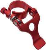 Braçadeira de selim dobrável em alumínio 40 mm e 40,8 mm com trava rápida antiderrapante para bicicleta elétrica