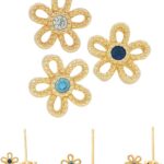 Brinco Trio Flores 3 Pares Banhado Ouro 18k: elegância e versatilidade para compor looks com charme e sofisticação