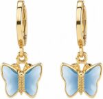 Brinco de Argola Borboleta Azul: charme delicado para compor looks com estilo e купить agora online