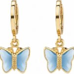Brinco de Argola Borboleta Azul: charme delicado para compor looks com estilo e купить agora online