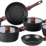 Brinox Ceramic Life Sirius 6 Peças: antiaderente cerâmico, compatível com indução e ideal para cozinhar com menos óleo.