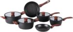 Brinox Ceramic Life Sirius 6 Peças: antiaderente cerâmico, compatível com indução e ideal para cozinhar com menos óleo.