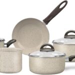 Brinox Ceramic Life Suprema Vanilla: antiaderente cerâmico, 5 peças, mais praticidade e sofisticação na cozinha.