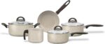 Brinox Ceramic Life Suprema Vanilla: antiaderente cerâmico, 5 peças, mais praticidade e sofisticação na cozinha.