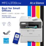 Brother MFC-L3720CDW: multifuncional colorida sem fio com impressão, cópia, digitalização, fax e duplex para sua empresa - Imagem 2