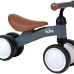 Buba Bicicleta de Equilibrio 4 Rodas Marrom Pequeno: estimula o equilíbrio com guidão macio e estrutura metálica.
