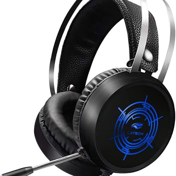 C3Tech Headset Gamer PH-G330BKV2 HARRIER USB com microfone, som estéreo e driver 50mm para mais imersão nos jogos.
