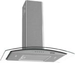 COIFA DE PAREDE 70CM VIDRO CURVO CLEAN FOGATTI KROMANOX 127V