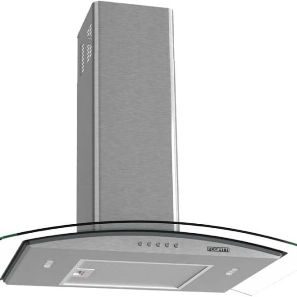 COIFA DE PAREDE 70CM VIDRO CURVO CLEAN FOGATTI KROMANOX 127V