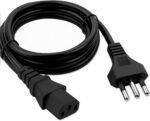 Cabo de Energia Tripolar 1,5 m 3 Pinos Padrão Brasileiro Compatível com PC, Monitor, Impressora, TV e Panela Elétrica Arroz Pressao Projetor Fonte Notebook