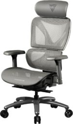 Cadeira Ergonômica XTC Mesh Cinza ThunderX3: conforto e ajuste ideal para longas horas de uso.