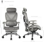 Cadeira Ergonômica XTC Mesh Cinza ThunderX3: conforto e ajuste ideal para longas horas de uso. - Imagem 2