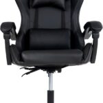 Cadeira Gamer Lancer Preta Healer: conforto ergonômico, reclínio até 145° e suporte premium para jogos e trabalho.