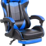 Cadeira Gamer Snake Lancaster Azul: conforto ergonômico, encosto reclinável e apoio lombar para jogar ou trabalhar melhor.