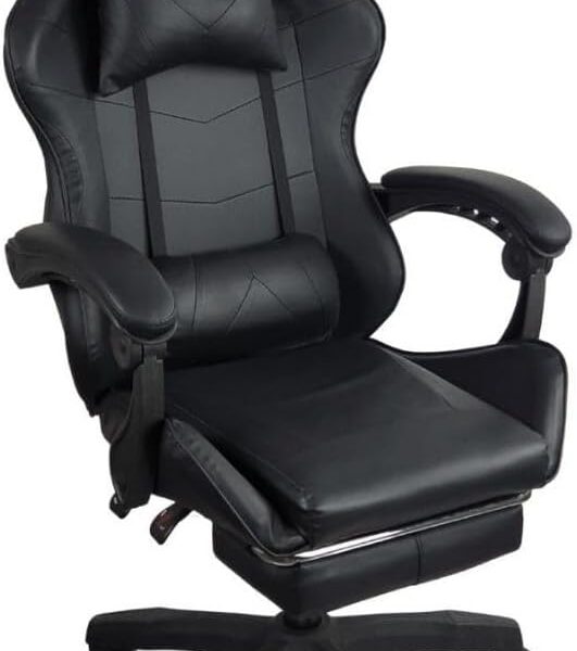 Cadeira Gamer Stillus Ergonômica com apoio para os pés, conforto ideal para jogos e trabalho por longas horas.